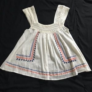 BILLABONG CROTCHET TOP WOMENS SMALL